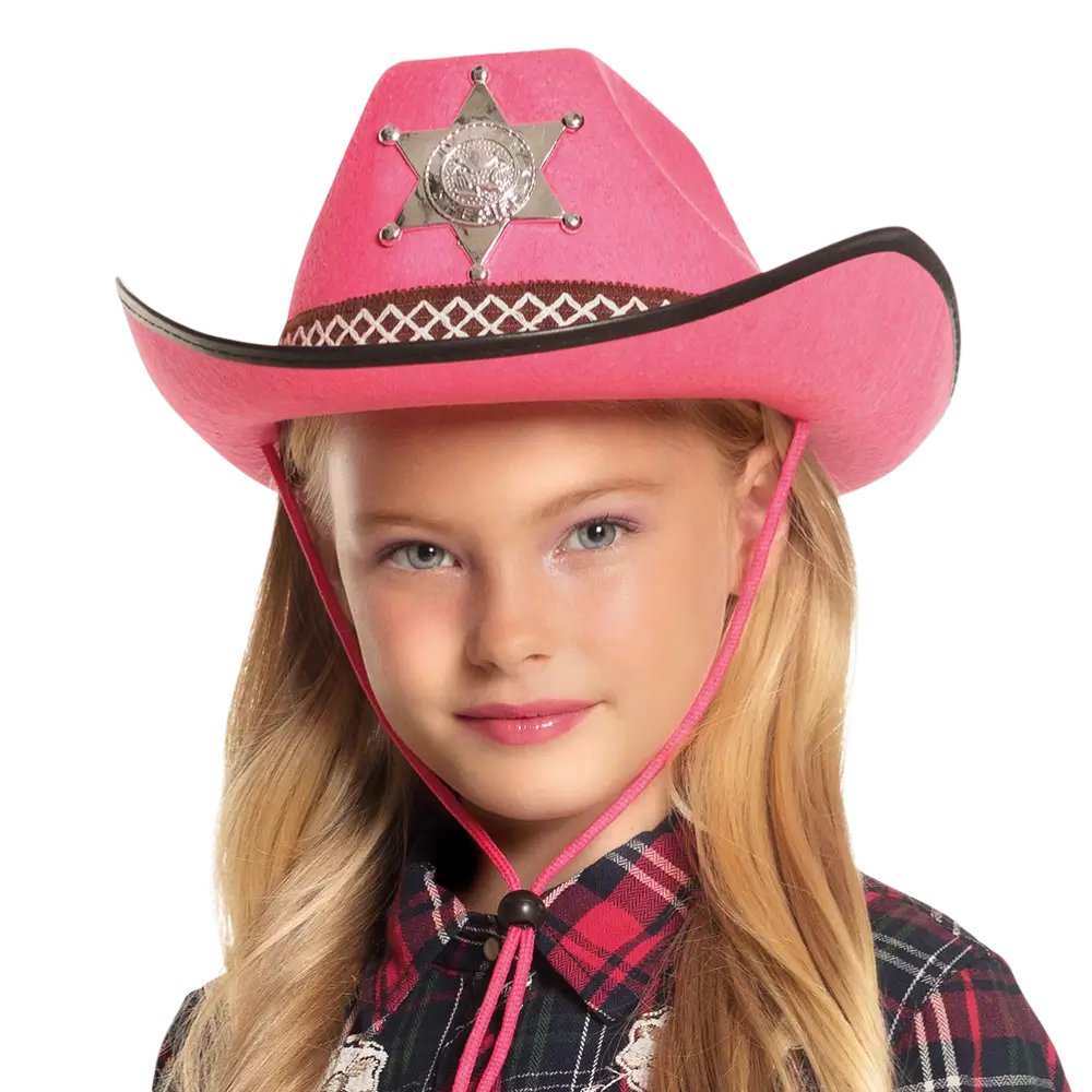 Sortiment af sherif-cowboyhatte til børn