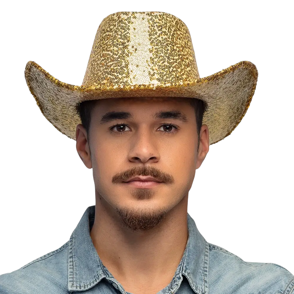 Rodeofest cowboyhat guld
