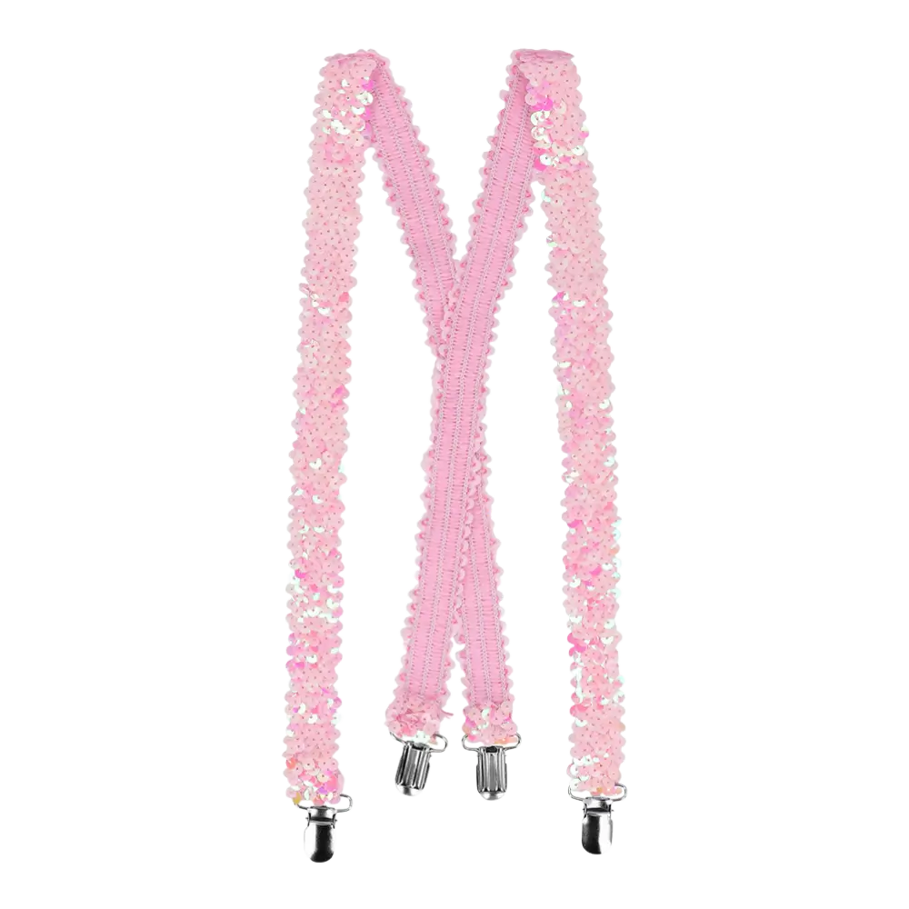 Lyserødt glitter-sæt