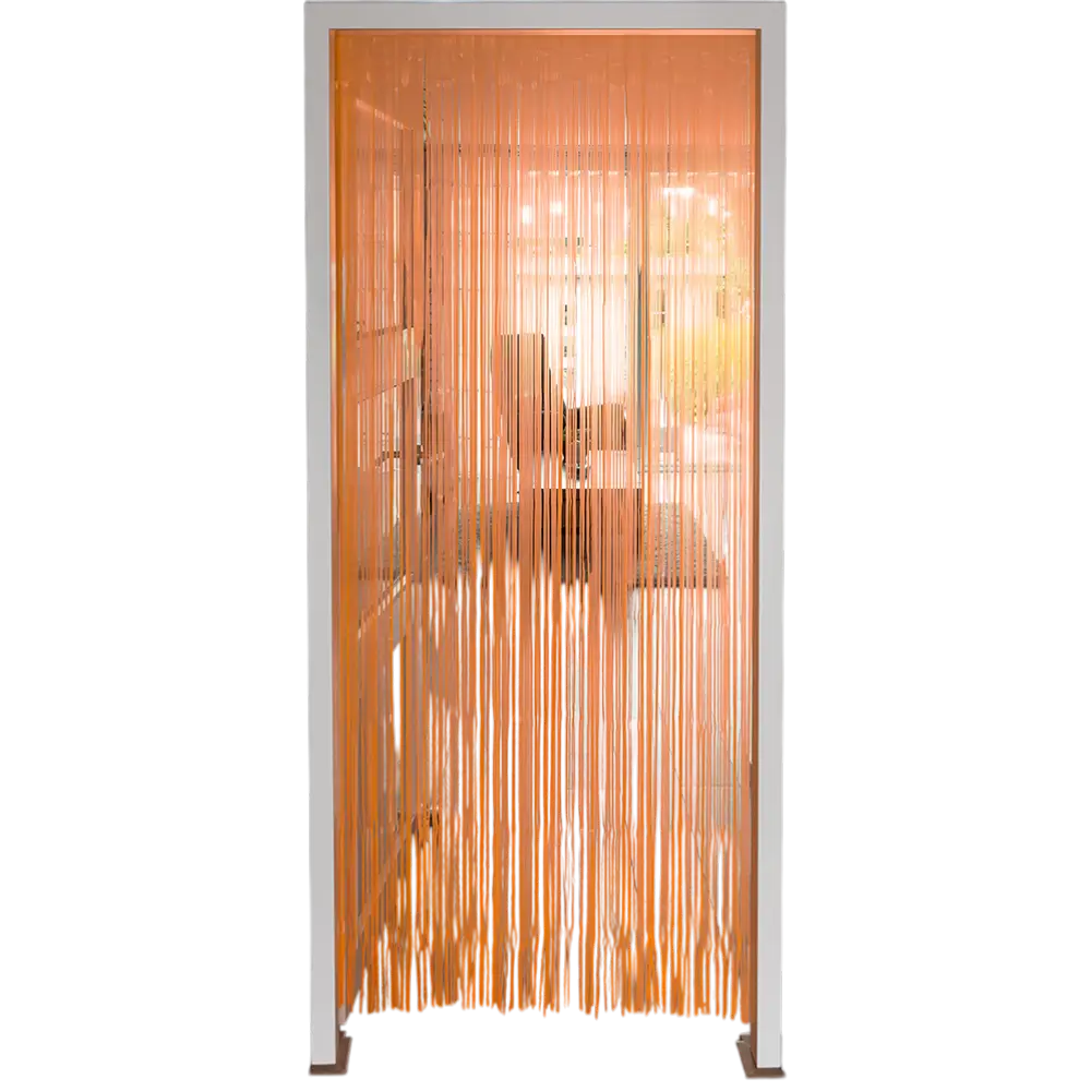 Fluororange aluminiumsgardin 200x100cm