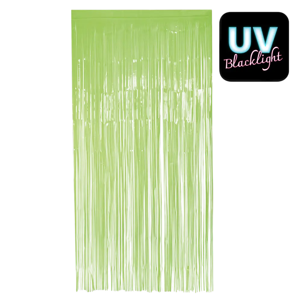 Fluo-grønt aluminiumsgardin 200x100cm