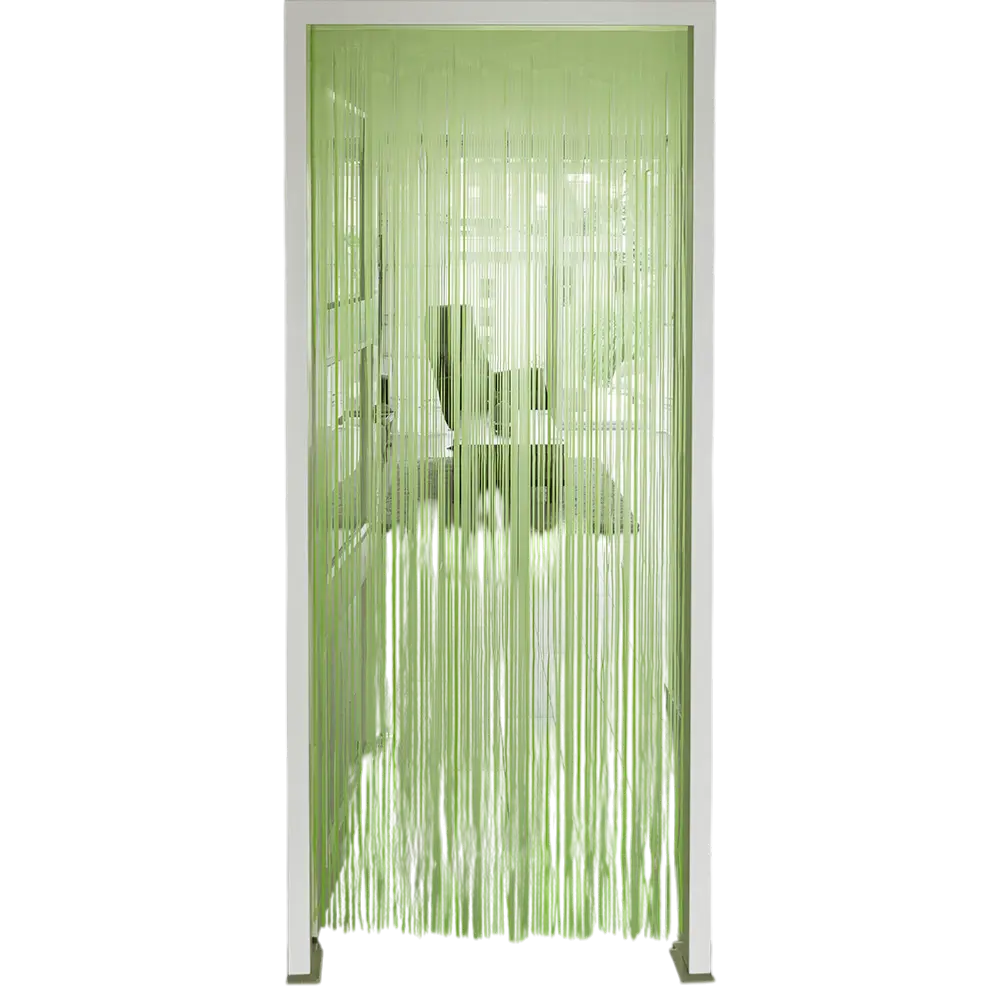 Fluo-grønt aluminiumsgardin 200x100cm