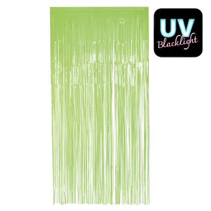 Fluo-grønt aluminiumsgardin 200x100cm