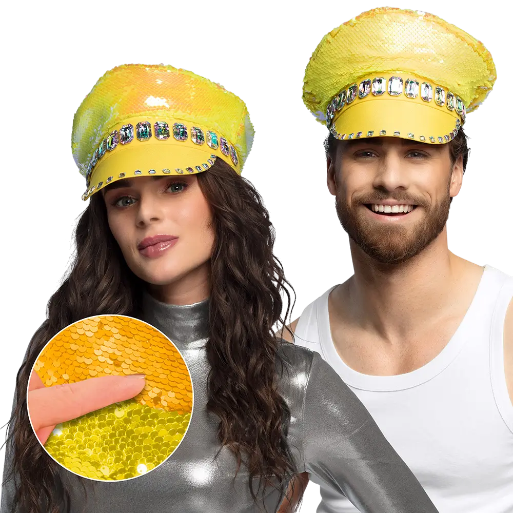 Sandfarvet slikgul hætte