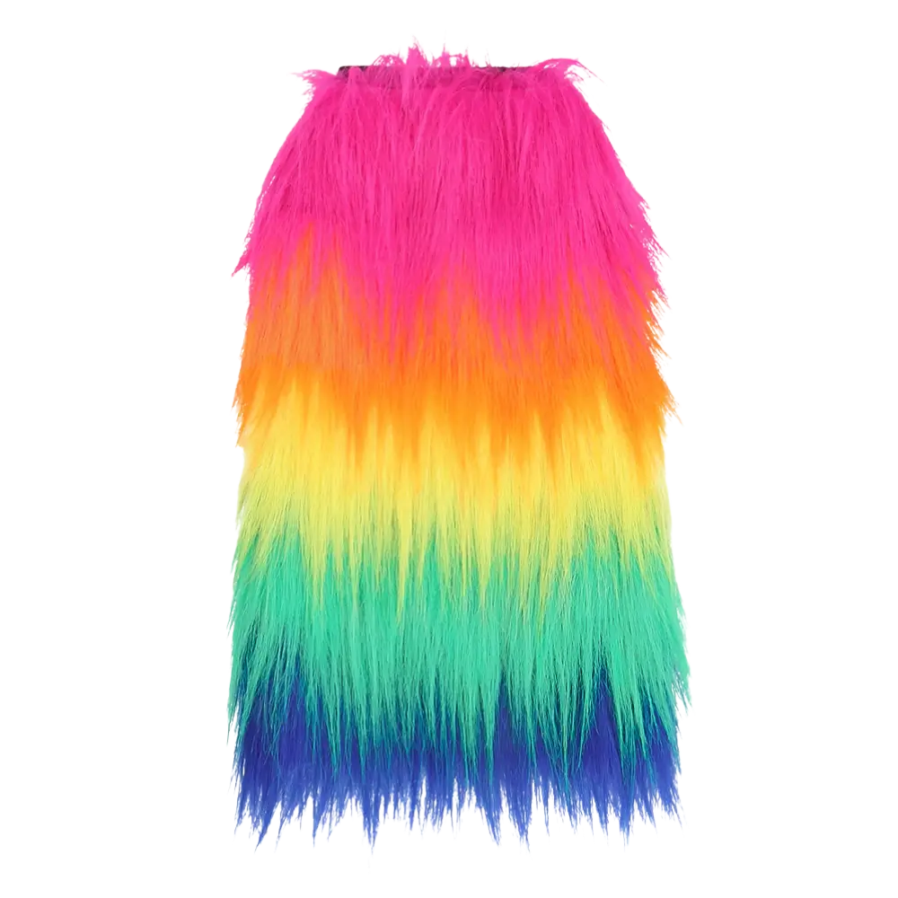 Regnbuefarvede rave-leggings