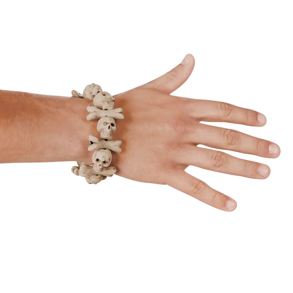 Armbånd med kranieknogler