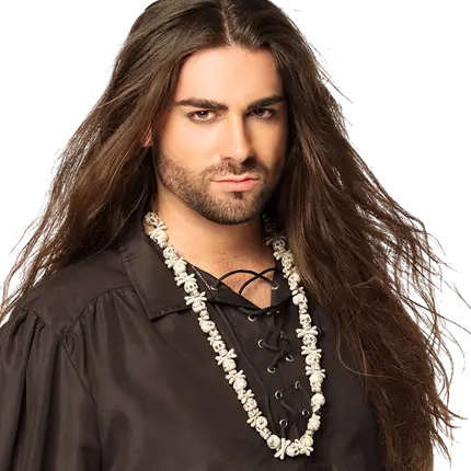 Halskæde med kranieknogler