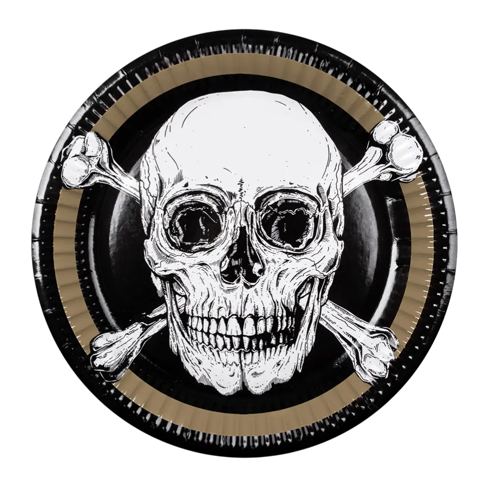 Sæt med 10 Pirates-paptallerkener