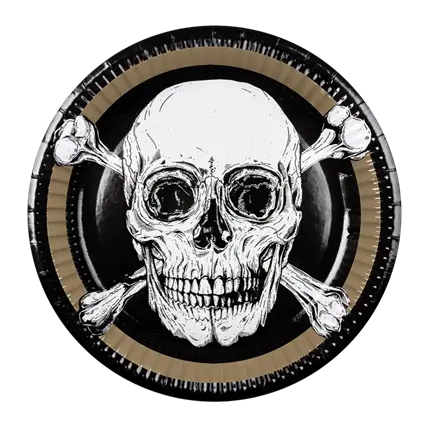 Sæt med 10 Pirates-paptallerkener