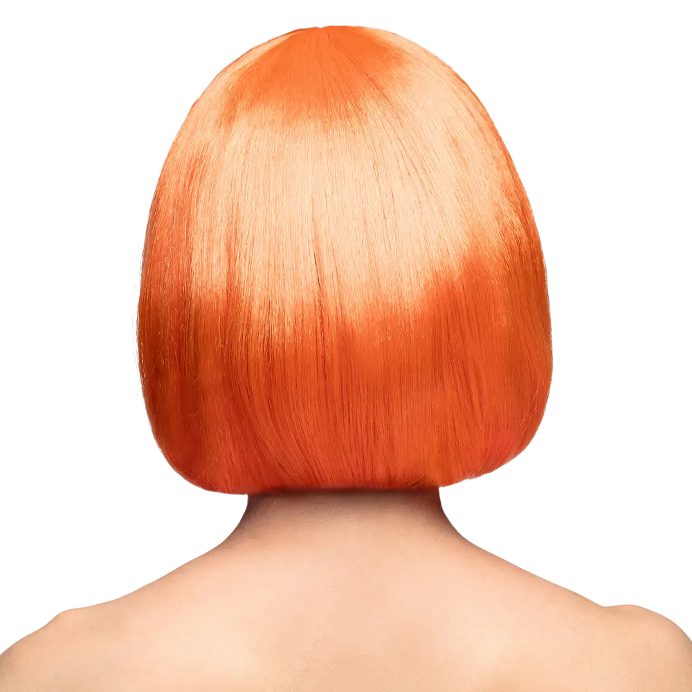 Fluorescerende orange Cabaret-paryk