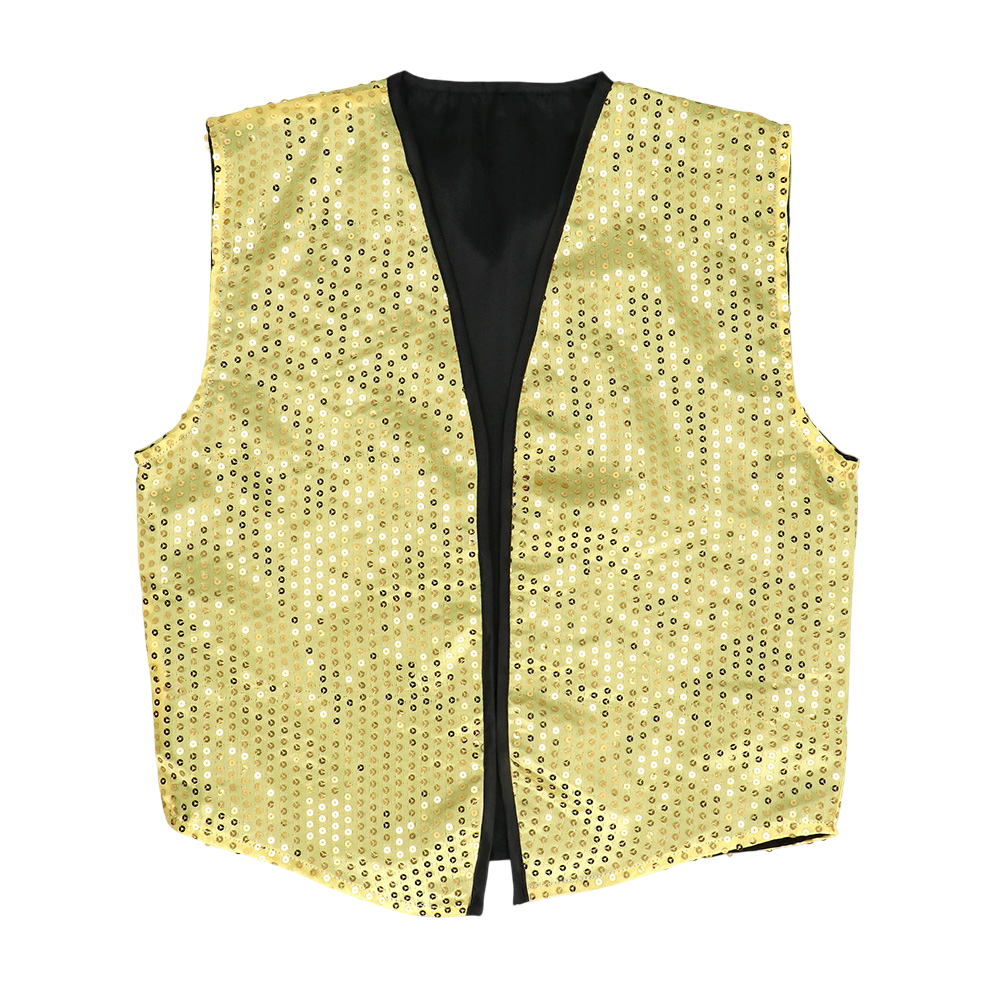 Pailletvest og butterfly “Spangles” – Størrelse M/L – Guld