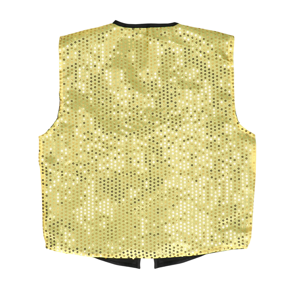 Pailletvest og butterfly “Spangles” – Størrelse M/L – Guld