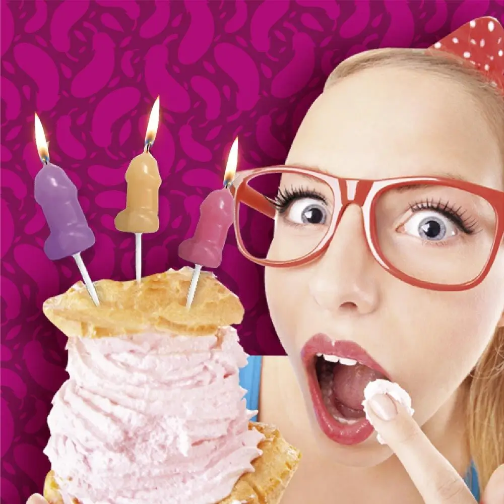 Pakke med 6 fødselsdagslys Zizi - Kagedekoration EVE