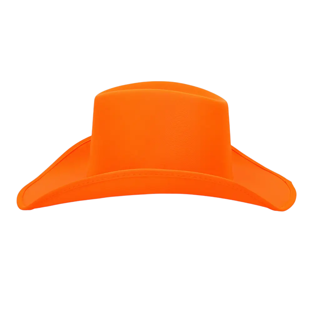 Blaze" cowboyhat med frynser - Fluorescerende orange