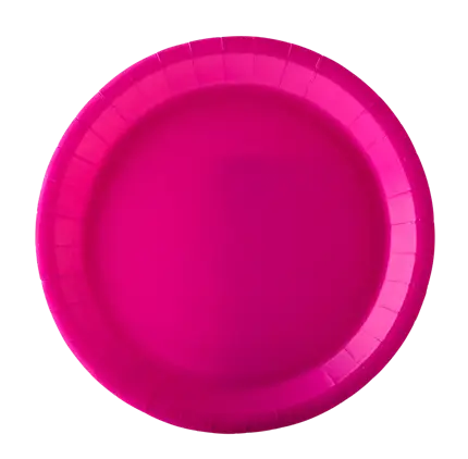 Runde Papirtallerkener 22 cm Fuchsia – Festservice