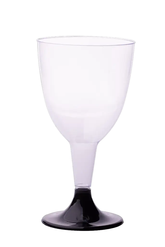 Genanvendelige Vinglas 18 cl Sort Fod – Eventglas