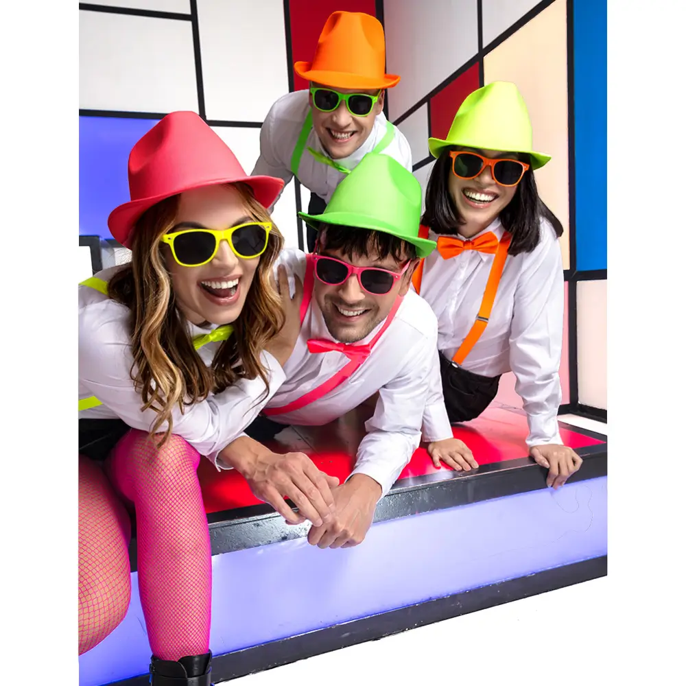 Fluorescerende fest- og udklædningssæt - Fluorescerende grøn