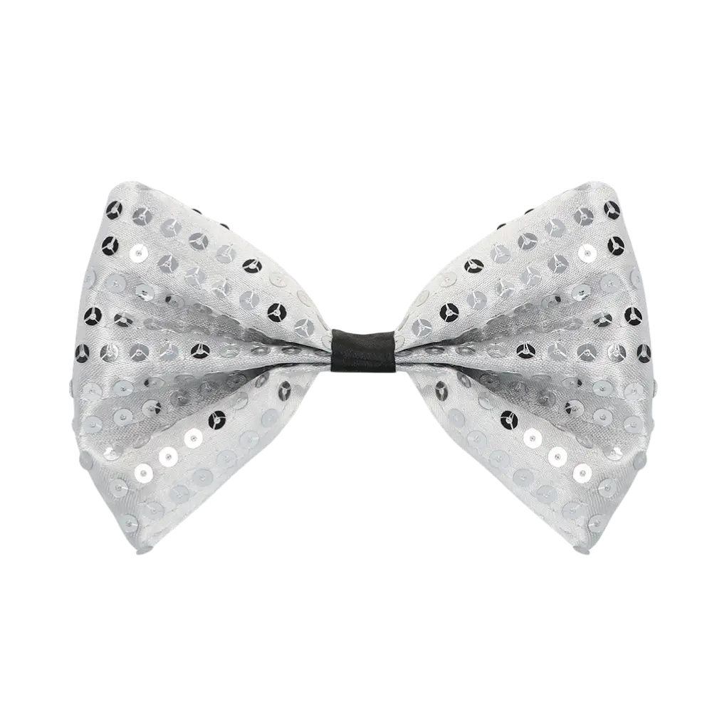 Spangles" pailletbesat vest og butterfly - Størrelse M/L - Sølv