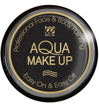 Black Water Makeup - Aqua Makeup 10 ml - Fødselsdag Karneval Halloween Supporter