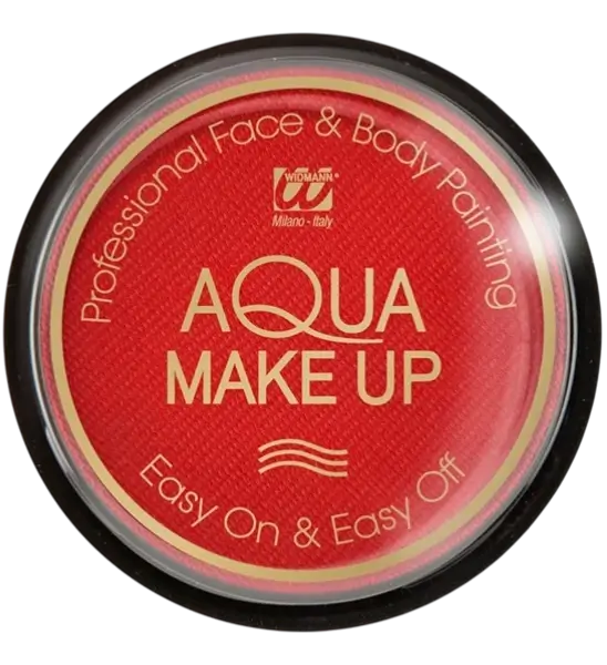 Red Water Face Makeup - Aqua Makeup 10 ml - Fødselsdag Karneval Halloween Supporter