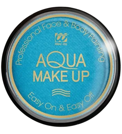 Sky Blue Aqua Makeup 10 ml - Fødselsdag Karneval Halloween Supporter
