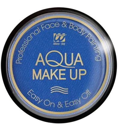 Mørkeblå Aqua Makeup 10 ml - Fødselsdag Karneval Halloween Supporter