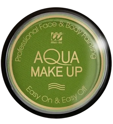 Green Water Face Makeup - Aqua Makeup 10 ml - Fødselsdag Karneval Halloween Supporter