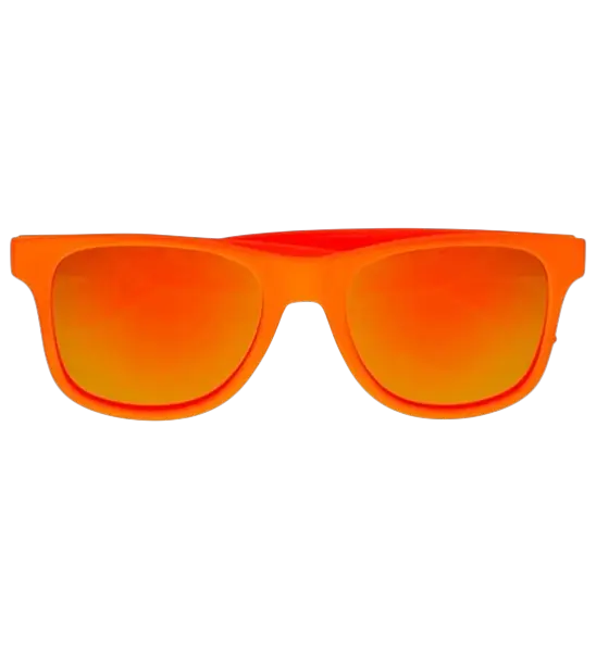 80'ernes neonorange solbriller - spejlglas med Revo-effekt