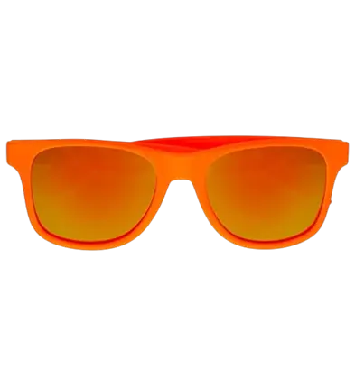 80'ernes neonorange solbriller - spejlglas med Revo-effekt