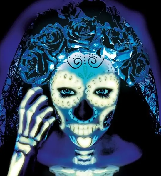 Fluorescerende UV-læbestift - Halloween-karnevals-ansigtsmakeup - 6 ml