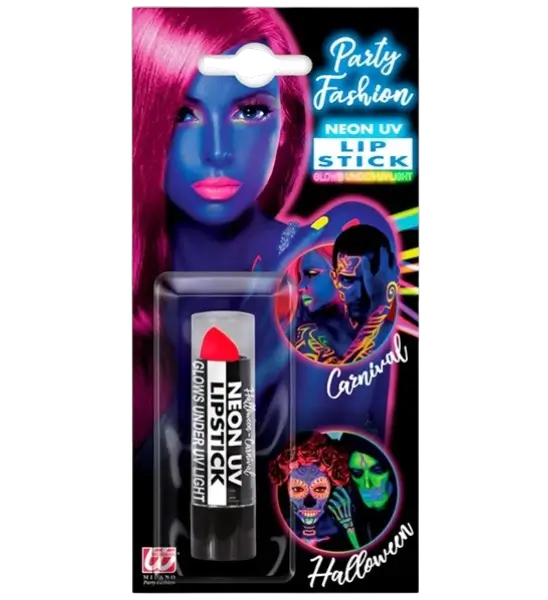 Læbestift Fluorescerende Pink UV - Halloween Carnival Face Makeup - 6 ml