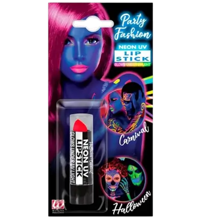 Læbestift Fluorescerende Pink UV - Halloween Carnival Face Makeup - 6 ml