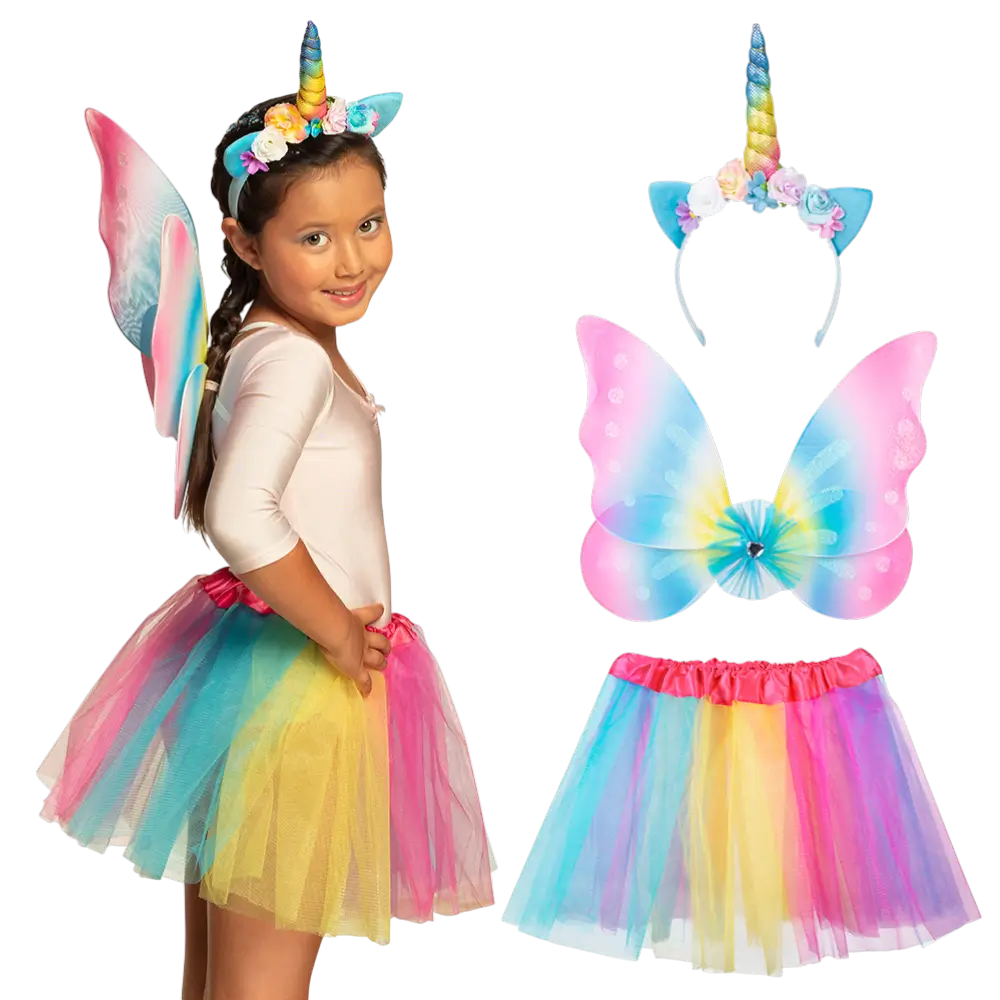 Unicorn Fairy Kit til børn - tilbehør til udklædning af feer