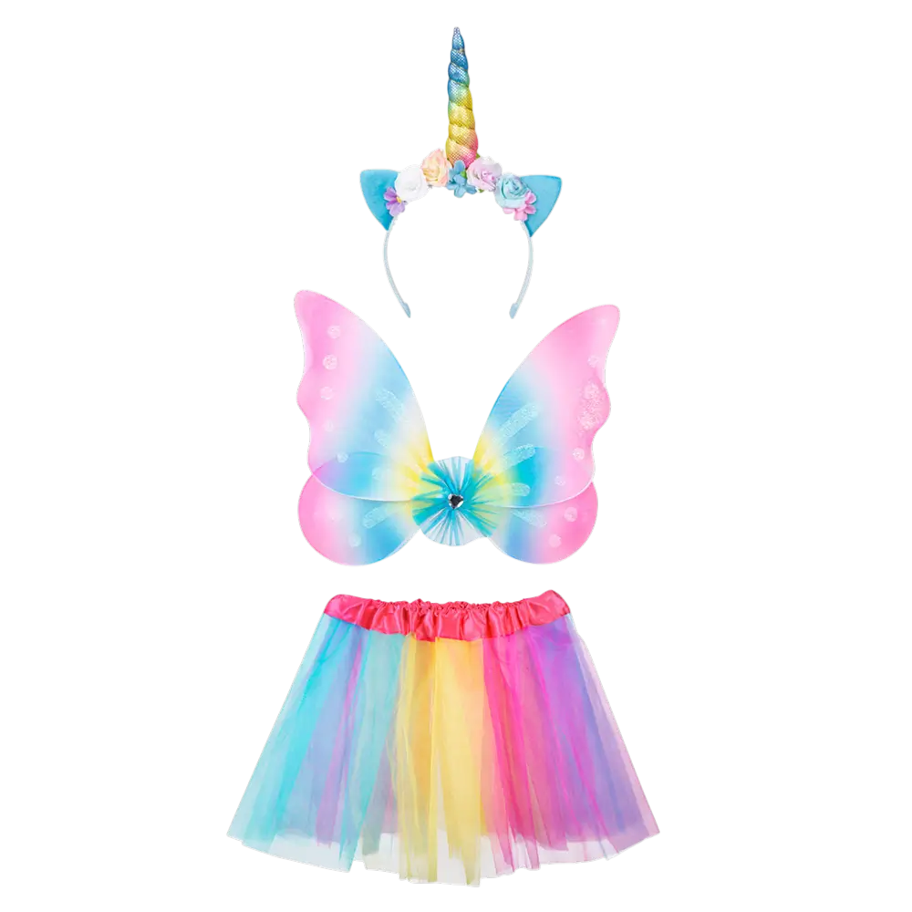 Unicorn Fairy Kit til børn - tilbehør til udklædning af feer