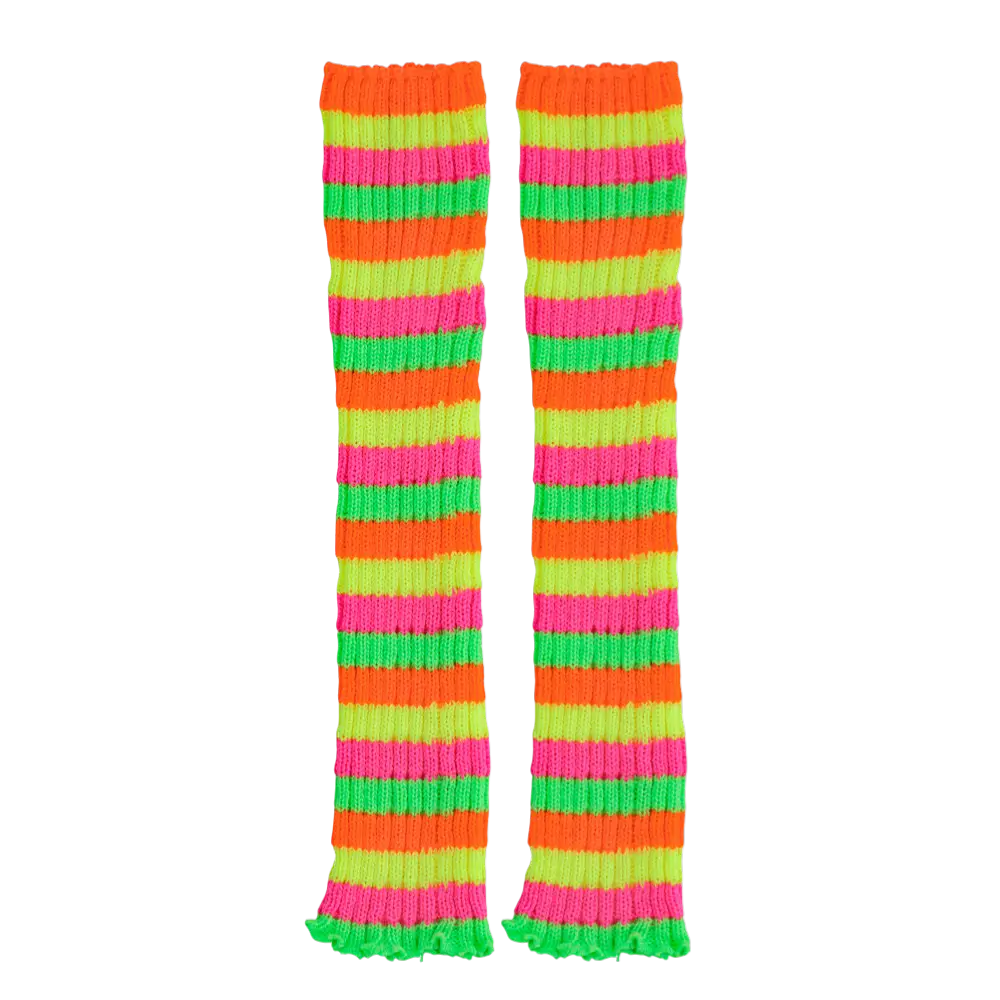Regnbue-leggings - 80'er tilbehør til udklædning