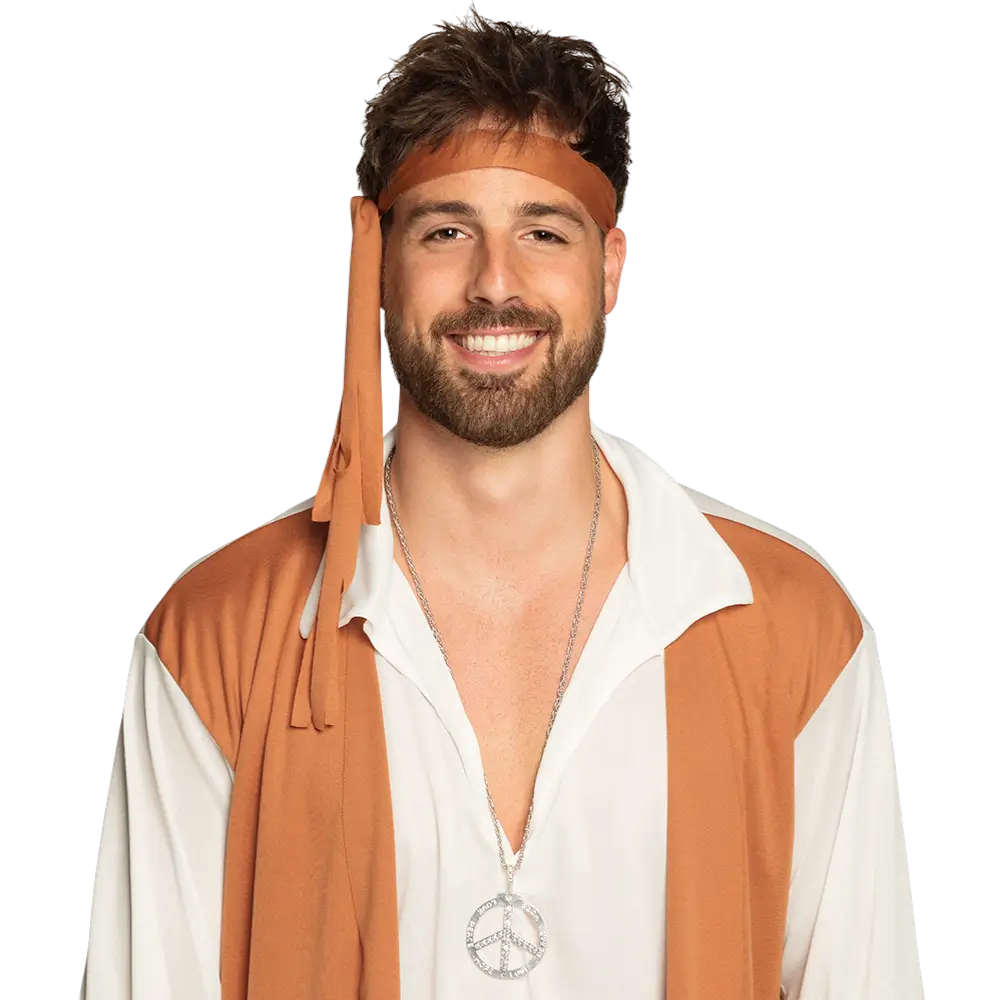 Peace Hippie halskæde - Collier Symbole Paix Années 60