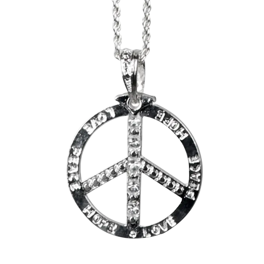 Peace Hippie halskæde - Collier Symbole Paix Années 60