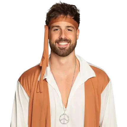 Peace Hippie halskæde - Collier Symbole Paix Années 60