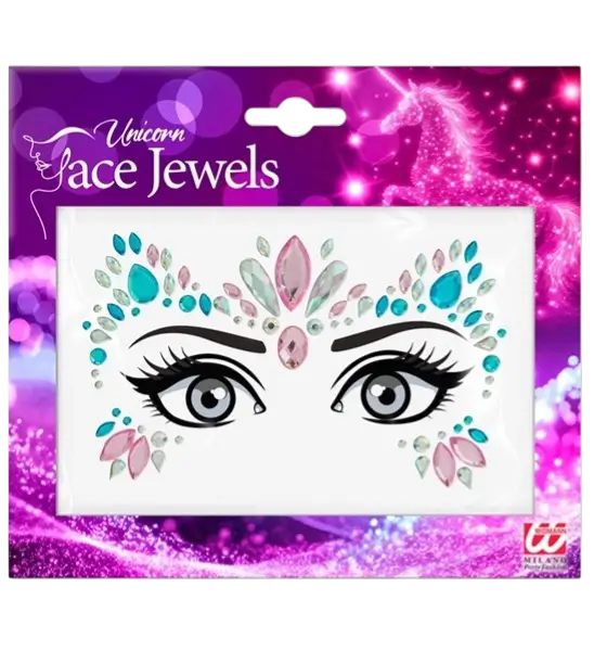 Bijoux Visage Licorne - Strass ansigt barn