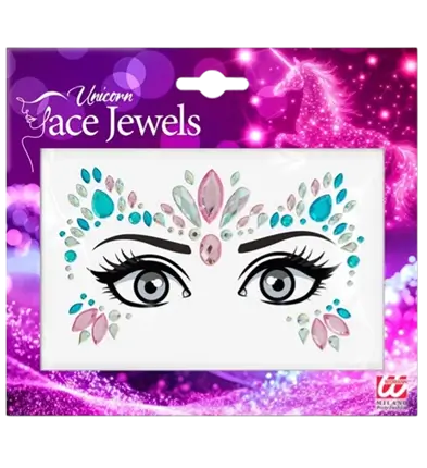 Bijoux Visage Licorne - Strass ansigt barn