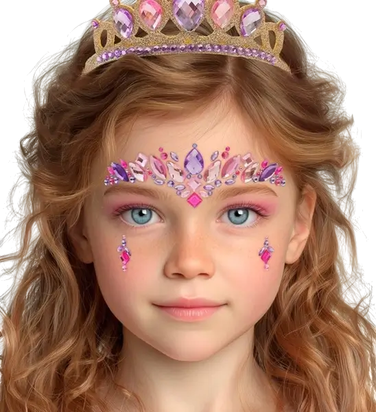 Princess Face-smykker - Strass Carnaval Enfant