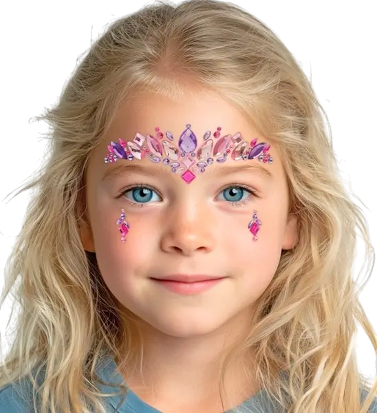Princess Face-smykker - Strass Carnaval Enfant