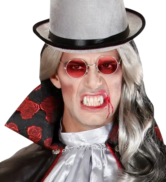 Karakterbriller med røde glas - forklædningsbriller