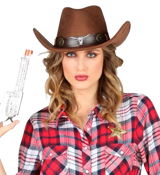 Ægte sherifstjerne - Cowboy Far West-badge