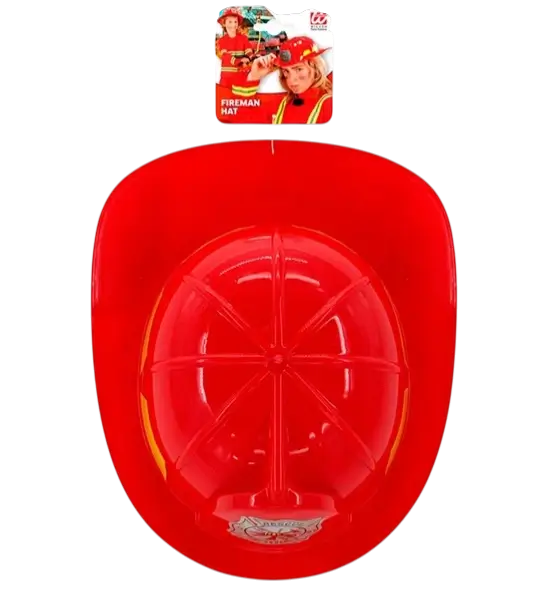 Brandmandshjelm i plast til børn - udklædningstilbehør