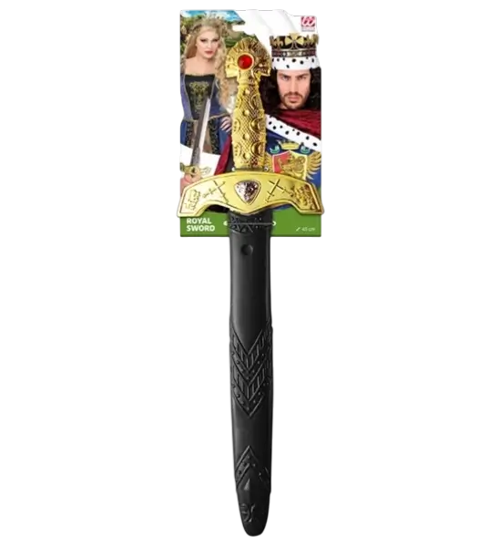 Kongeligt sværd med sten og skede - 45 cm