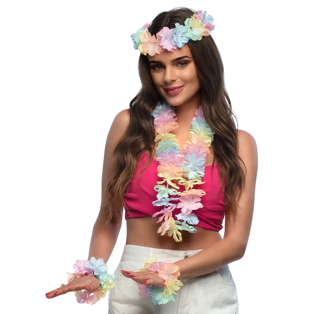 Hawaiian Pastel Kit - Tilbehør til hawaiiansk udklædning
