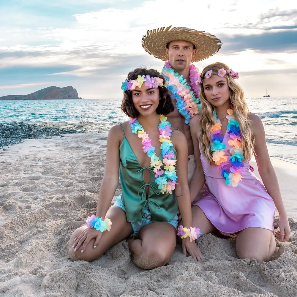Hawaiian Pastel Kit - Tilbehør til hawaiiansk udklædning