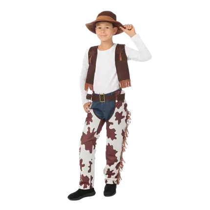 Cowboyforklædning til børn 10-12 år - Cowboykostume til børn