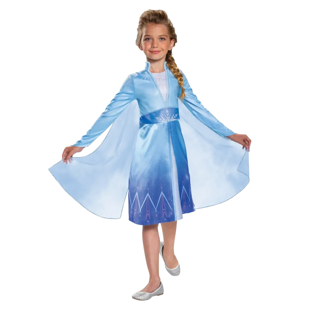 Elsa Disney™ Snedronning udklædning barn 7-8 år